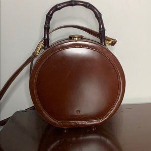 Etienne Aigner Leather Circle Purse